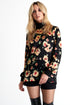 Shan Soie Mock neck silk blouse